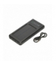 Extralink EPB-091 10000mAh Czarny Powerbank Solar Power bank, USB-C EXTRALINK EX.19645
