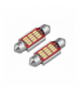 LED AMIO CANBUS 12SMD 4014 Festoon 36mm White 12V/24V, komplet 2szt LX01289