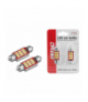 LED AMIO CANBUS 12SMD 4014 Festoon 36mm White 12V/24V, komplet 2szt LX01289