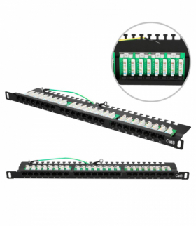 Extralink CAT6 UTP 0,5U Patchpanel 24 porty EXTRALINK EX.9663