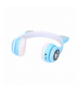 Extralink Kids Cat-Ear Wireless Headphones Niebieskie Słuchawki bezprzewodowe dla dzieci, kocie uszy, Bluetooth 5.0, Oświetlenie RGB EXTRALINK EX.39052