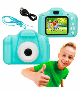 Extralink Kids Camera H20 Niebieski Aparat cyfrowy 1080P 30fps, wyświetlacz 2.0 XINJIA EXTRALINK H20 BLUE