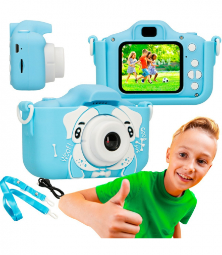 Extralink Kids Camera H28 Single Niebieski Aparat cyfrowy 1080P 30fps, wyświetlacz 2.0 XINJIA EXTRALINK H28 SINGLE BLUE