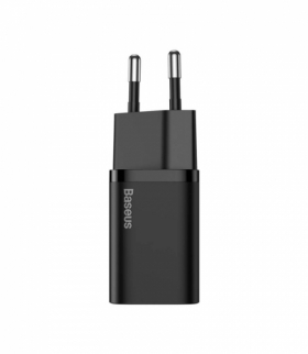 Baseus ładowarka sieciowa Super Si PD 25W 1x USB-C czarna + kabel USB-C - USB-C Baseus