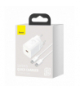 Baseus ładowarka sieciowa Super Si PD 25W 1x USB-C biała + kabel USB-C - USB-C XO
