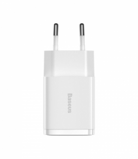 Baseus ładowarka sieciowa Compact 2 x USB biała 10,5W Baseus