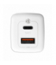 Baseus ładowarka sieciowa GaN2 Lite PD 65W 1x USB-C 1x USB biała Baseus