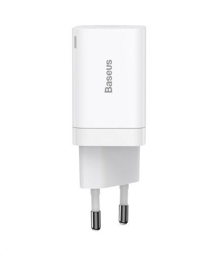 Baseus ładowarka sieciowa Super Si PD 30W 1x USB-C 1x USB biała Baseus