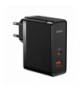 Baseus ładowarka sieciowa GaN5 Pro PD 100W 1x USB-C 1x USB czarna + kabel USB-C - USB-C Baseus