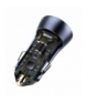 Baseus ładowarka samochodowa Golden Contactor Pro PD 40W 1x USB 1x USB-C szara BRA010574