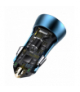 Baseus ładowarka samochodowa Golden Contactor Pro PD 40W 1x USB 1x USB-C niebieska BRA010575