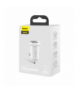 Baseus ładowarka samochodowa Grain Pro 2x USB 4,8A biała BRA010577