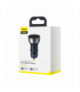 Baseus ładowarka samochodowa Particular PD 65W 1x USB 1x USB-C przeźroczysta BRA010725