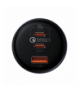 Baseus ładowarka samochodowa QC 5 PD 160W 1x USB 2x USB-C czarna + kabel USB-C - USB-C BRA012060