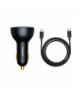 Baseus ładowarka samochodowa QC 5 PD 160W 1x USB 2x USB-C czarna + kabel USB-C - USB-C BRA012060