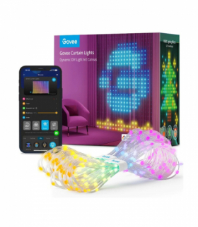 Govee H70B1 Curtain Light Zasłona, kurtyna LED Wi-Fi, Bluetooth, RGBIC, IP65 GOVEE H70B13A1