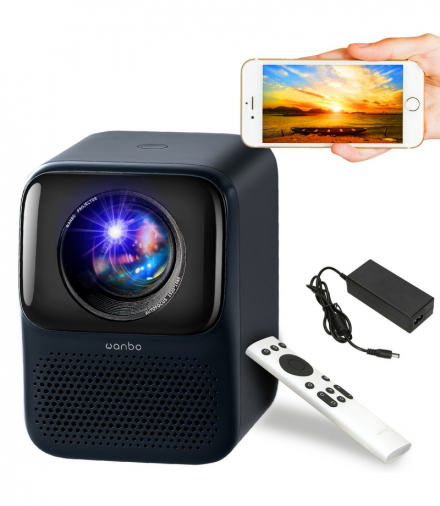 Wanbo T2 Max New Ciemnoniebieski Projektor Full HD, 1080p, WiFi, 1x HDMI, 1x USB WANBO WANBO T2 MAX NEW BLUE