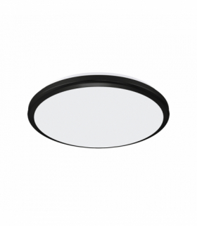 Plafoniera hermetyczna LED PLANAR LED 18W BLACK NW czarny Struhm 04054