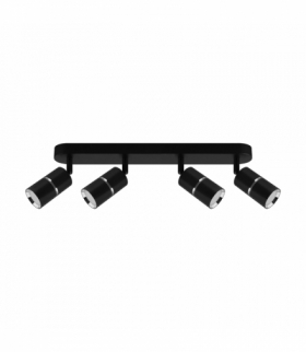 Oprawa ścienno-sufitowa DIOR SPT GU10 4L BLACK/CHROME czarny/chrom Struhm 04266
