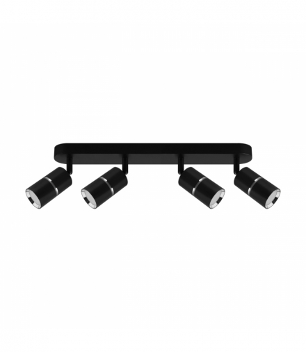 Oprawa ścienno-sufitowa DIOR SPT GU10 4L BLACK/CHROME czarny/chrom Struhm 04266