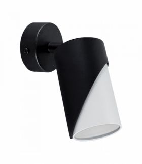 Oprawa ścienno-sufitowa ZEBRA SPT GU10 BLACK/WHITE czarny/biały Struhm 04212