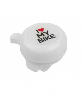 Dzwonek rowerowy biały 3D LXAWR1634