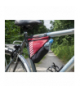 Torba rowerowa pod ramę z kieszenią na bidon, czerwona. RIDER105R