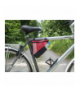 Torba rowerowa pod ramę z kieszenią na bidon, czerwona. RIDER105R