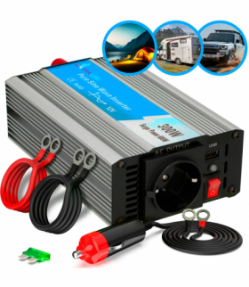 Extralink OPIP-300W Przetwornica napięcia samochodowa 12V, 300W czysty sinus EXTRALINK EX.18068