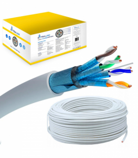 Extralink CAT6A FTP (F/FTP) V2 Wewnętrzny Kabel sieciowy skrętka 500M LSZH EXTRALINK EX.16231