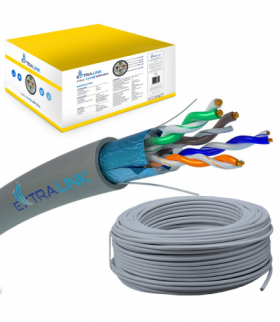 Extralink CAT5E FTP (F/UTP) Wewnętrzny Kabel sieciowy skrętka 305M EXTRALINK EX.18259