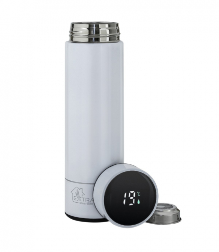 Extralink Smart Travel Mug Biały Kubek termiczny Termos z wyświetlaczem temperatury EXTRALINK MUG-SMART500 WHITE