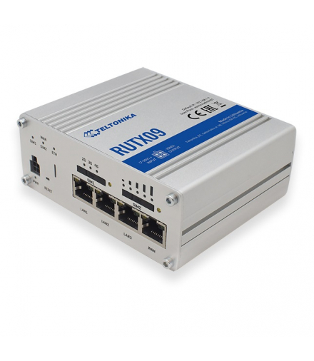 Teltonika RUTX09 Profesjonalny przemysłowy router 4G LTE Cat 6, Dual Sim, 1x Gigabit WAN, 3x Gigabit LAN TELTONIKA TELTONIKA RUTX09 RUTX09000000