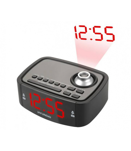 Radiobudzik HYUNDAI RAC201PLLBR z projektorem, FM/AM LXRAC201