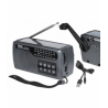 Radio prznośne campingowe MK-245S z panelem solarnym , korbką, wyświetlacz, USB, MicroSD, AUX , latarka LXMK245S