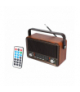 Radio przenośne Raba Retro Bluetooth, FM, USB, SD, AUX z pilotem, brązowe LTC LX510BTB