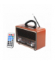Radio przenośne Ina Retro Bluetooth, FM, USB, SD, AUX z pilotem, złoty LTC LX157BTG