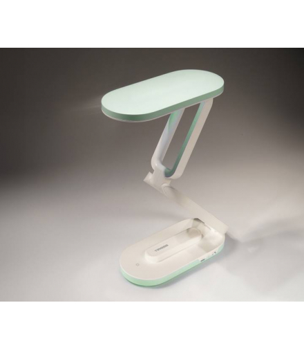 Lampka biurkowa TS-2230 30-LED SMD 2,5W/6500K, akumulator 1500mA, panel dotykowy, zielona LAMEX LXTS2230Z
