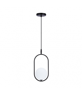 Cordel zwis lampa wisząca pojedyncza 1X28W G9 czarny 31-10148
