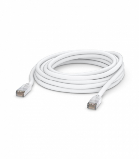 Ubiquiti UACC-Cable-Patch-Outdoor-8m-WH Patchcord LAN Zewnętrzny, Cat.5e STP, 8m, biały UBIQUITI UACC-CABLE-PATCH-OUTDOOR-8M-W