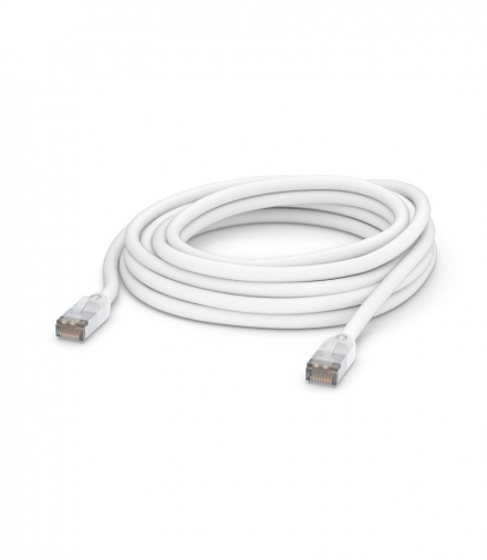 Ubiquiti UACC-Cable-Patch-Outdoor-8m-WH Patchcord LAN Zewnętrzny, Cat.5e STP, 8m, biały UBIQUITI UACC-CABLE-PATCH-OUTDOOR-8M-W