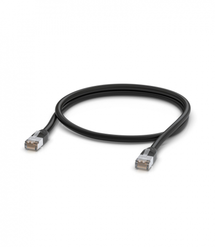 Ubiquiti UACC-Cable-Patch-Outdoor-1m-BK Patchcord LAN Zewnętrzny, Cat.5e STP, 1m, czarny UBIQUITI UACC-CABLE-PATCH-OUTDOOR-1M-BK