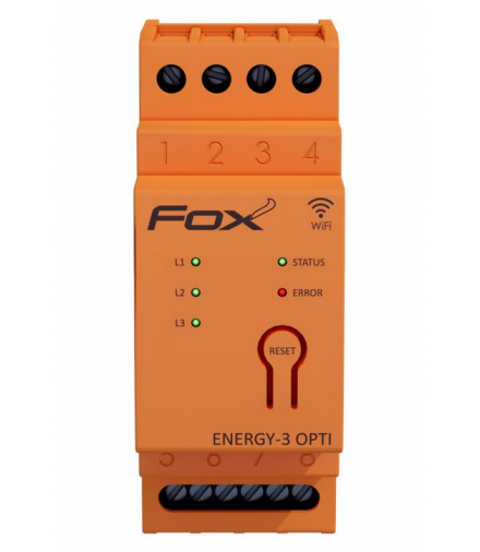 Monitor-licznik zużycia energii 3 fazowy - Energy-3-OPTI-200 Wi-MEF-3-OPT-200 FOX