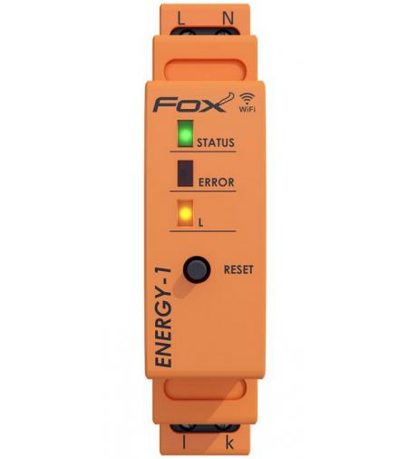 Monitor-licznik zużycia energii po wi-fi, 1 fazowy - ENERGY 1 Wi-MEF-1-40 FOX