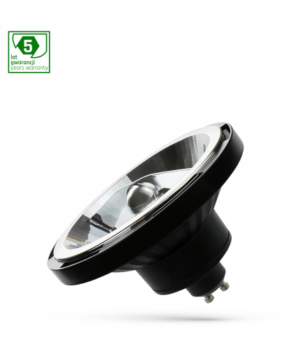 ŻARÓWKA LED AR111 GU10 230V 12W SMD 45ST WW CZARNY SPECTRUM 5 LAT GWARANCJI