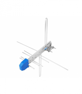 Antena TV logarytmiczna 12 elementowa 6W2HV ze wzmacniaczem. LAMEX LX6W2HV