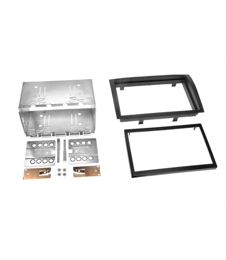 Zestaw ramka montażowa 2-DIN FIAT DUCATO-CITROEN JUMPER - PEUGEOT BOXER 2006- CZARNA. LAMEX LXRAM3370