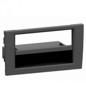 Ramka montażowa Audi A4 (B6-B7) 00-09, Seat Exeo (3R/3N) 09-, 1-DIN/2-DIN, czarna. LAMEX LX3299/ACV