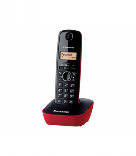 Telefon bezprzewodowy Panasonic KX-TG 1611 czarno-czerwony LXTG1611 CZARNO-CZERWONY