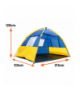Namiot plażowo-turystyczny RELAX, niebiesko-żółty. LAMEX LX14032XQ